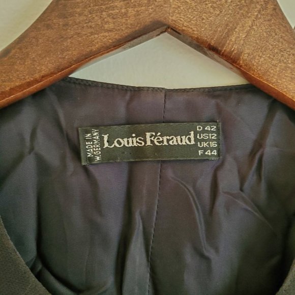 LOUIS FERAUD | Vintage Blazer Midi Dress  in Black - Picture 5 of 11